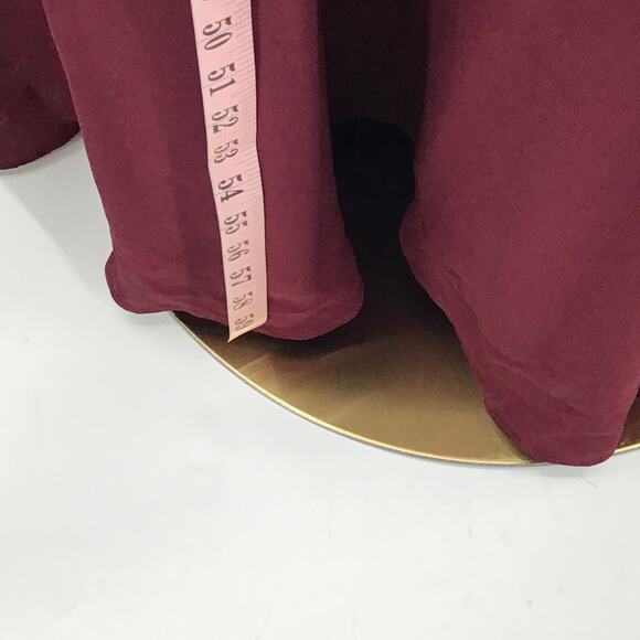 BIRDY GREY SZ M Burgundy Cabernet V-Neck Devin Bridesmaid Maxi Dress NWT B62 - Picture 5 of 10